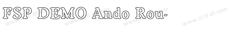 FSP DEMO Ando Rou字体转换 FSP DEMO Ando Rou字体转换